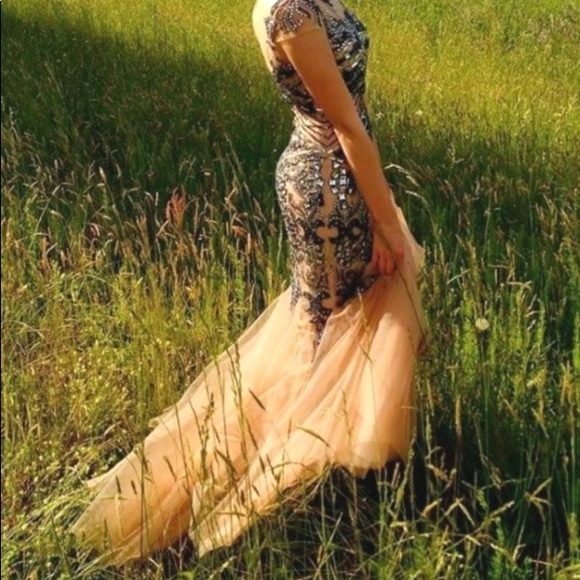 Sherri Hill Dresses & Skirts - Sherri Hill Gold and Black Embellished Gown